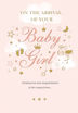 Picture of ARRIVAL OF YOUR BABY GIRL CARD